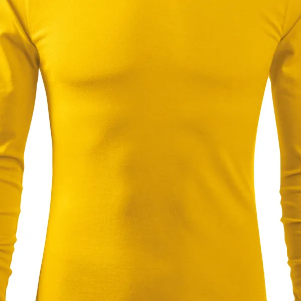 T-shirt à manches longues pour hommes - Coupe légèrement ajustée
