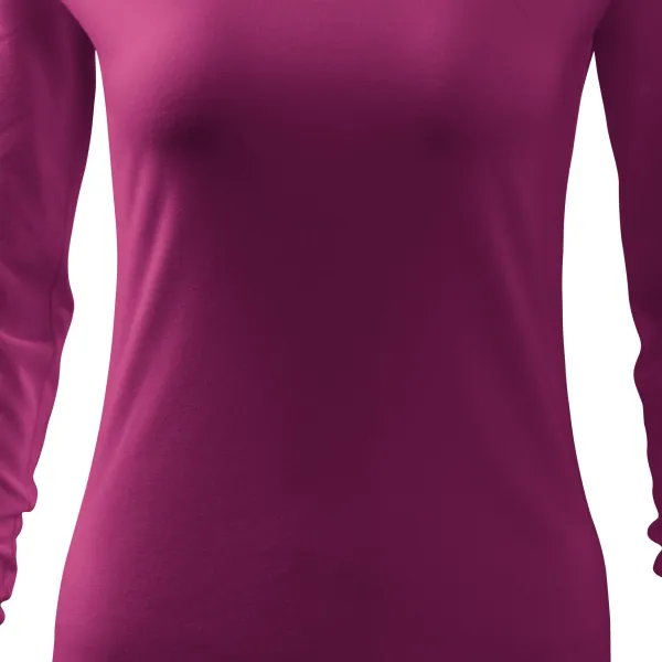 T-shirt près du corps pour femme, décolleté en V - Coupe légèrement effilée