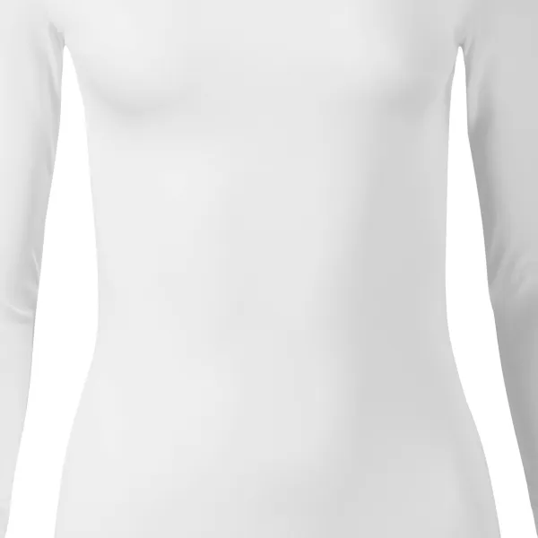 T-shirt femme à manches longues et décolleté plus profond - Coupe légèrement effilée