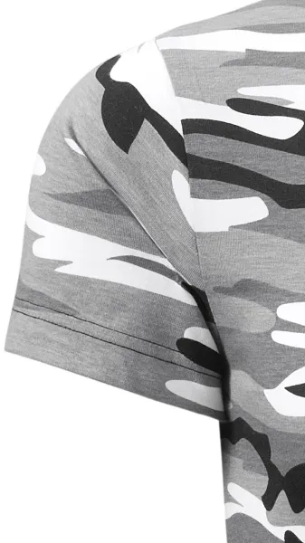 T-shirt camouflage - Manches courtes classiques