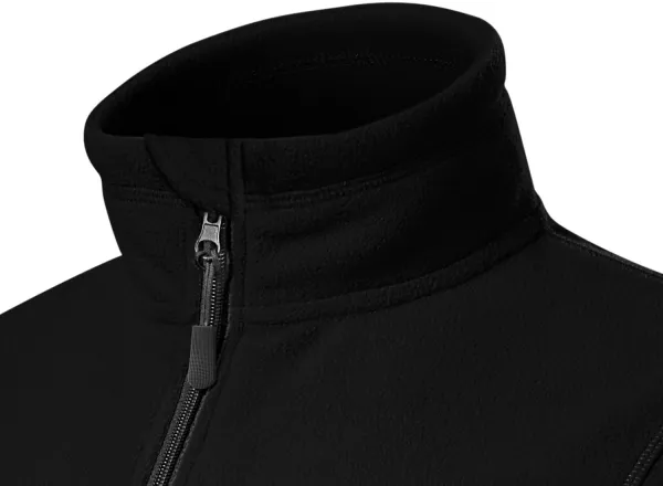Veste contrastée en molleton pour femme - Col montant pour protéger du froid au niveau du cou