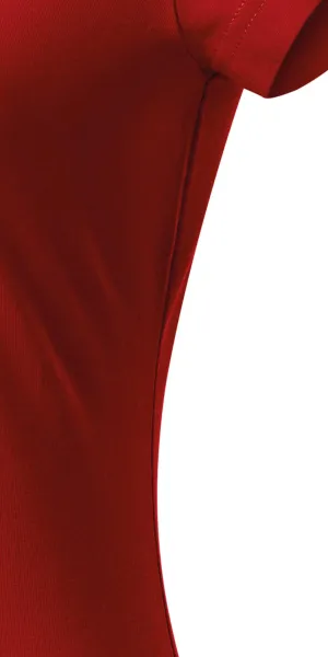 T-shirt coupe slim pour femme avec encolure en V - Coupe avec coutures latérales