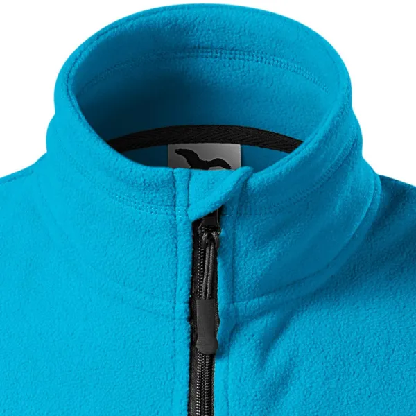 Veste polaire contrastée - Fermeture zippée jusqu'au menton