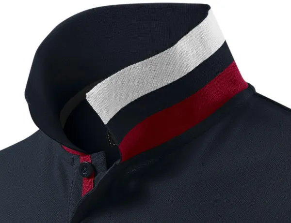 Polo homme col montant - Collier à porter de deux façons