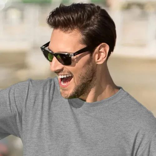 T-shirt classique pour hommes - Encolure ronde classique