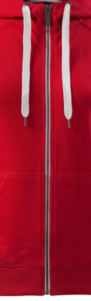 Sweat-shirt contrasté à capuche pour femme - Fermeture éclair blanche contrastante