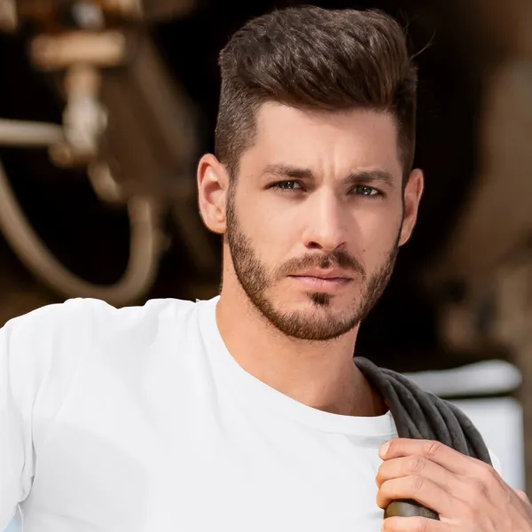 T-shirt durable pour hommes plus lourd - Encolure ronde classique