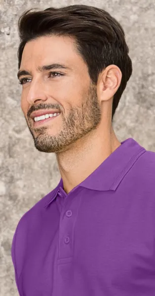 Polo ample homme - fermeture à 3 boutons