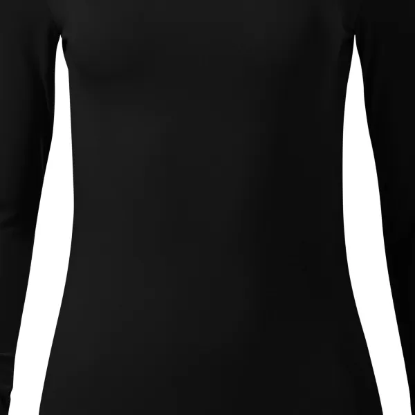 T-shirt femme à manches longues et décolleté plus profond - Coupe légèrement effilée