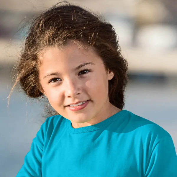 T-shirt manches longues pour enfants - Encolure ronde classique