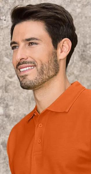 Polo ample homme - fermeture à 3 boutons