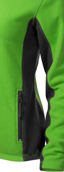 Veste contrastée en molleton pour femme - Détails contrastés sombres