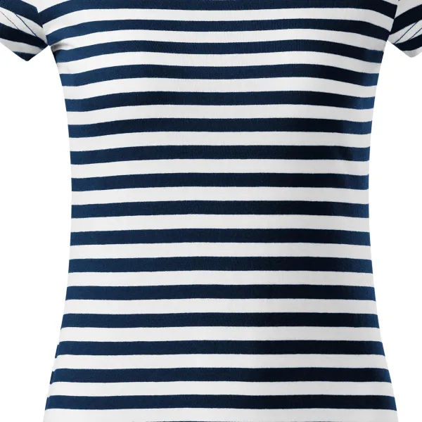 T-shirt bleu marine pour femme - Coupe légèrement effilée
