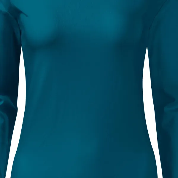 T-shirt ajusté à manches longues pour femme - Coupe légèrement effilée