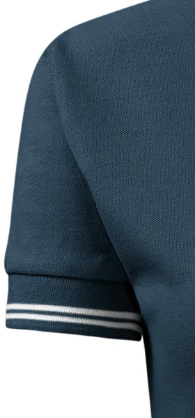 Polo contrasté pour femme - Manches courtes classiques