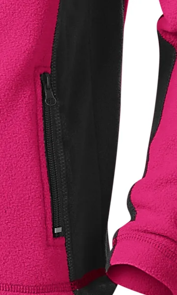 Veste polaire enfant contrastée - Poches pratiques avec fermeture éclair