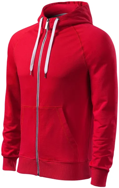 Sweat homme contrasté à capuche - Sweat à capuche zippé pour homme