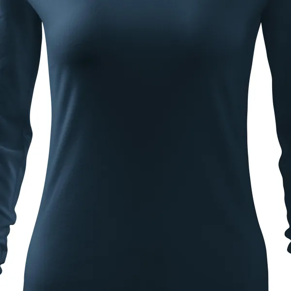 T-shirt près du corps pour femme, décolleté en V - Coupe légèrement effilée