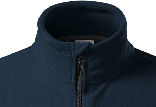 Veste polaire homme contrastée - Fermeture zippée jusqu'au menton
