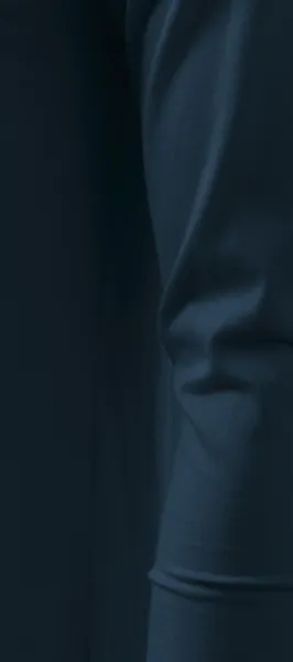 Polo à manches longues pour hommes - Coupe avec coutures latérales