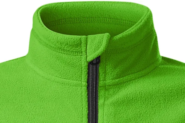 Veste polaire enfant contrastée - Fermeture zippée jusqu'au menton