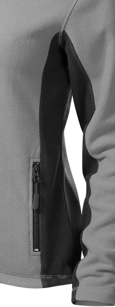 Veste contrastée en molleton pour femme - Détails contrastés sombres