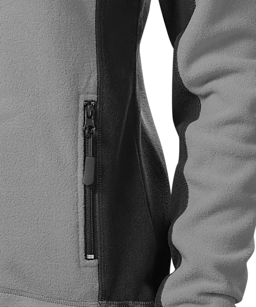 Veste contrastée en molleton pour femme - Poches pratiques avec fermeture éclair