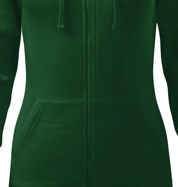 Sweat femme à capuche - Coupe fuselée avec coutures latérales