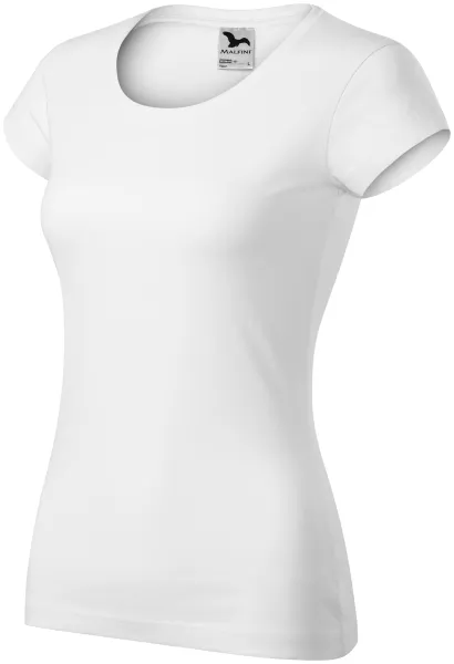 T-shirt coupe slim femme à encolure ronde - T-shirt confortable en coton pour femme