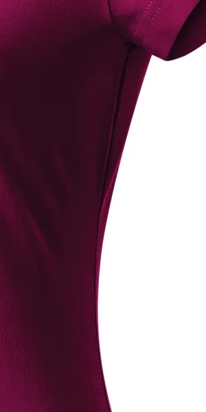 T-shirt coupe slim pour femme avec encolure en V - Coupe avec coutures latérales