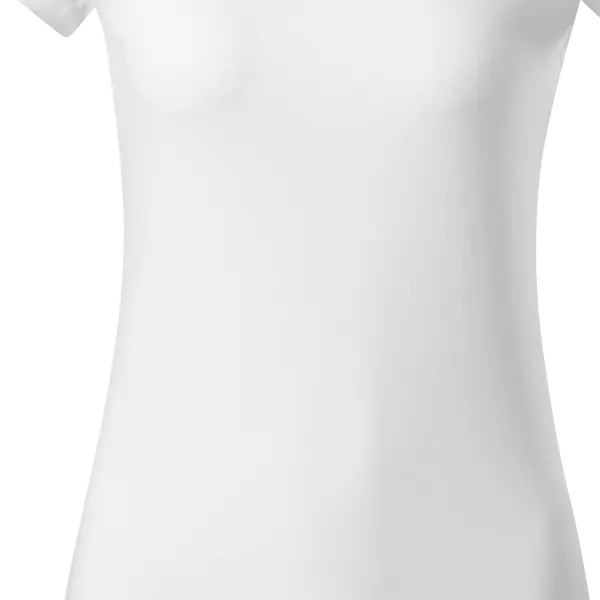 T-shirt coupe slim pour femme avec encolure en V - Coupe légèrement effilée