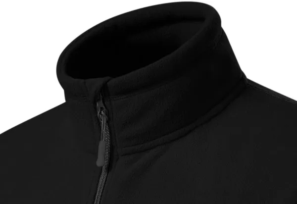Veste polaire homme contrastée - Col montant pour protéger du froid au niveau du cou