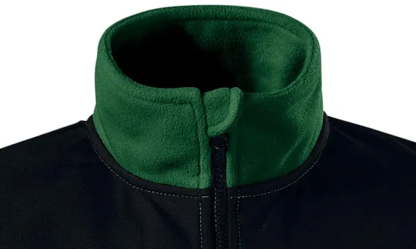 Veste polaire unisexe chaude - Fermeture zippée jusqu'au menton